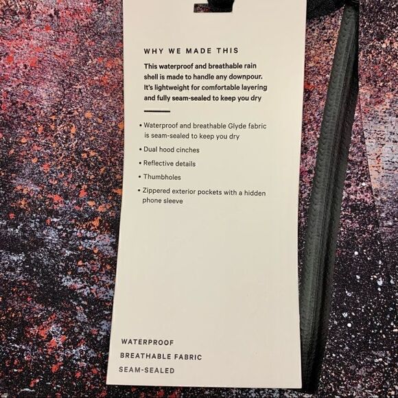 Lululemon The Rain Is Calling Jacket II in Azurite Poppy Coral Multi - Picture 5 of 11